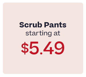 Scrub Pants starting at $5.49