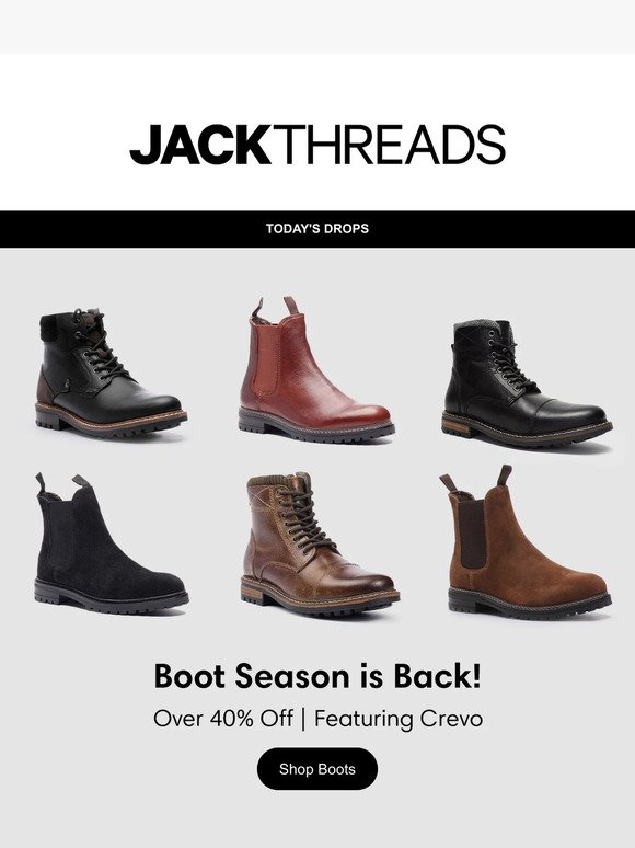 Boots are Back and over 40% off + Summer Clearance Continues