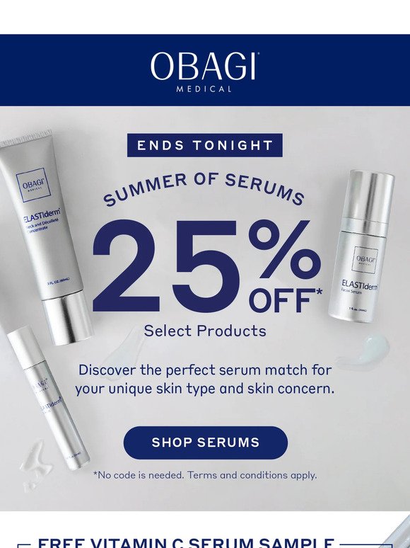 Don't Wait - Save 25% Off Serums