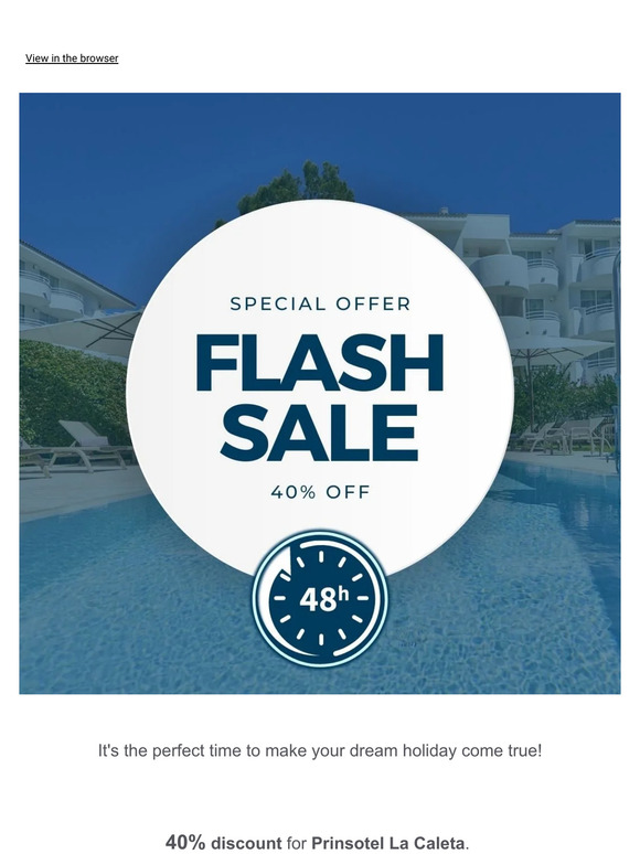 Menorca Last Minute Flash Sale 40% Off 💥