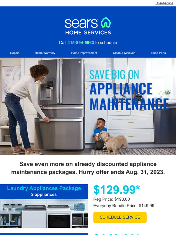 Sears deals fridge warranty