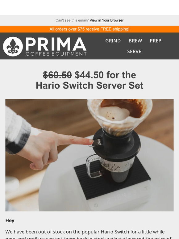 Prima Coffee Equipment: Brew Better Everyday!