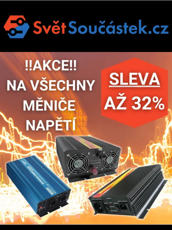 💣Sleva až 30% na měniče napětí: Získejte výkon za méně peněz!
