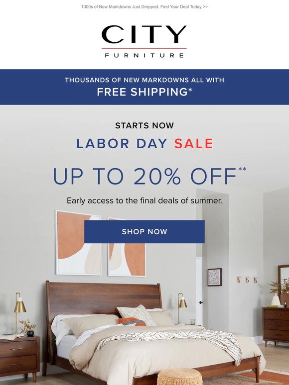 STARTS NOW: Labor Day Sale