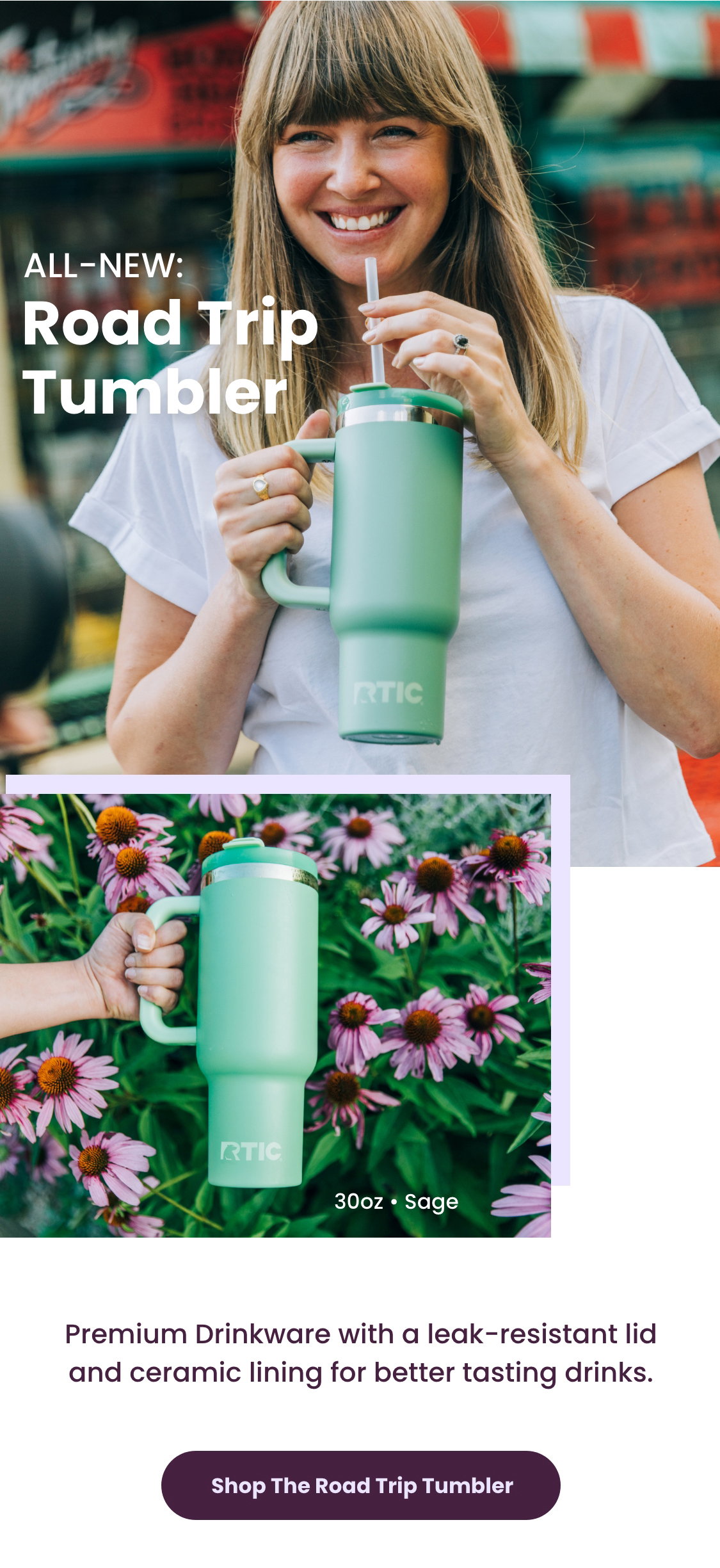 rtic's new road trip tumbler! Not sponsored, but hey - if they