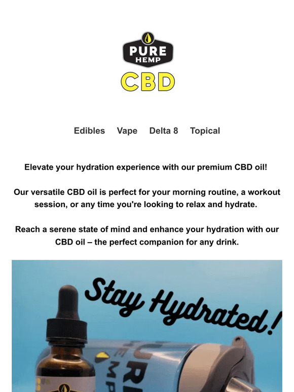 Elevate Your Hydration with CBD Bliss!