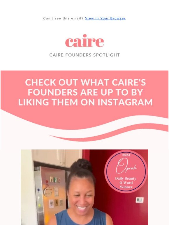 See what Caire’s founders are up to