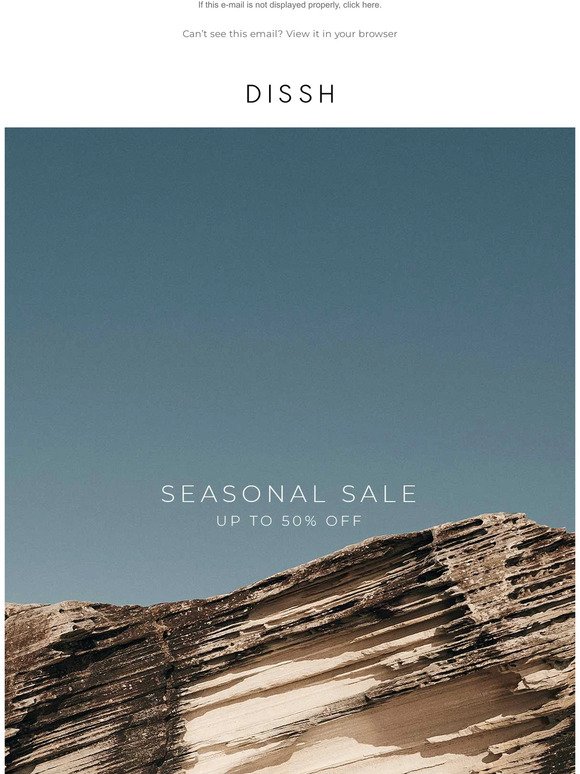 Seasonal Sale Starts Now