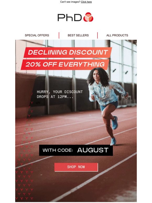 Your Declining Discount starts NOW ⏳