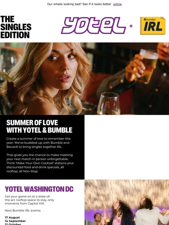 Summer of Love With YOTEL and Bumble