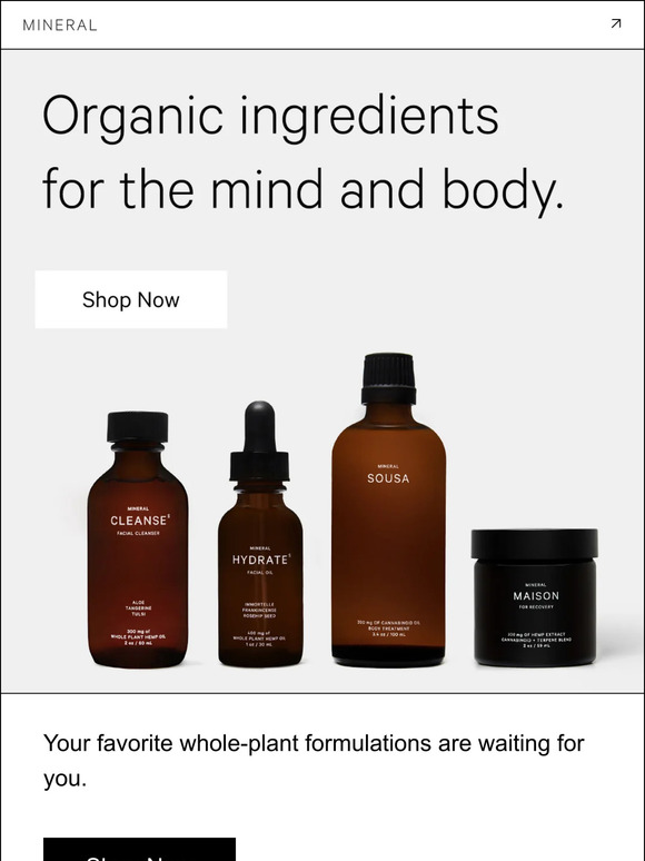 Reconnect with your favorite formulations.