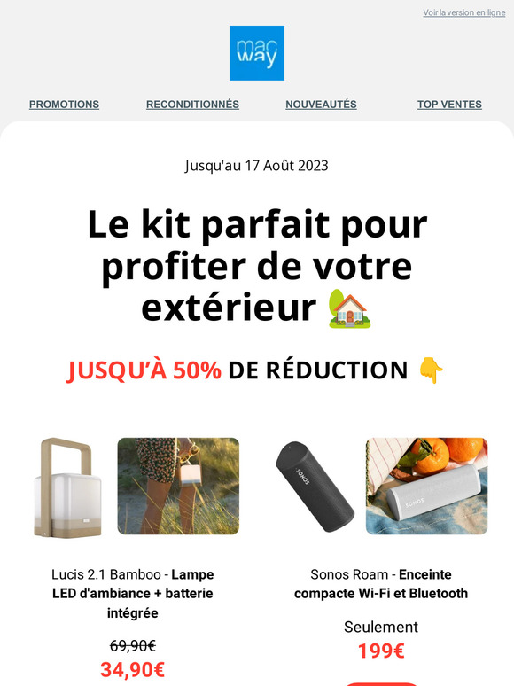 Le kit parfait pour profiter de votre extérieur 🏡