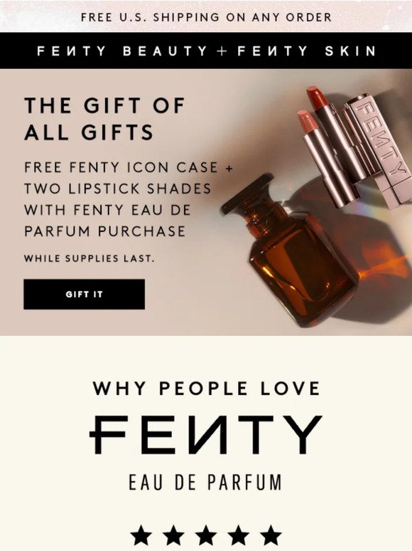 Get 2 free Fenty Icon Lipsticks