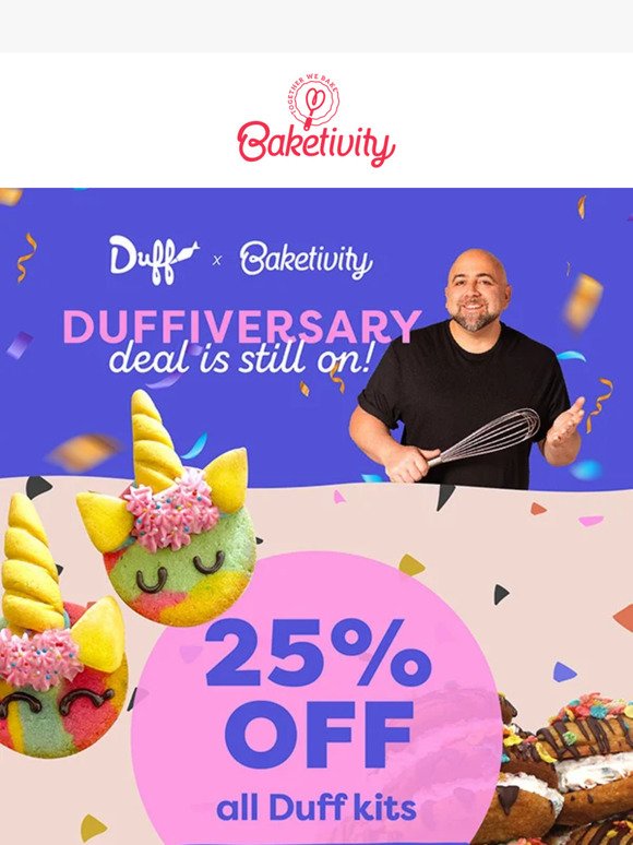 🎁 Get a bonus Duffiversary surprise when you order in the next 24 hours!