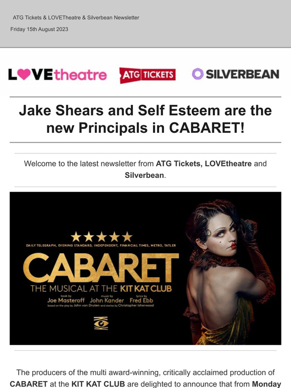 ATG Tickets Jake Shears and Self Esteem are the new Principals in