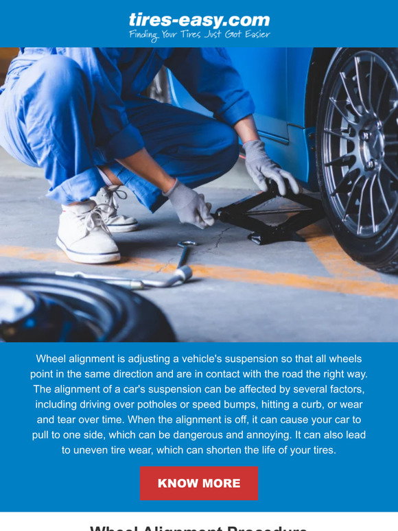 Tires Easy: Tire Tip Tuesdays: Do I need an alignment with new tires ...
