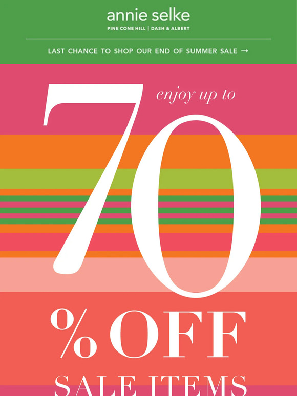 LAST CHANCE! Save 20% on our End of Summer Sale!
