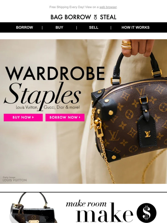 Bag Borrow or Steal: ALL Louis Vuitton on SALE + Extra 15% off SITEWIDE