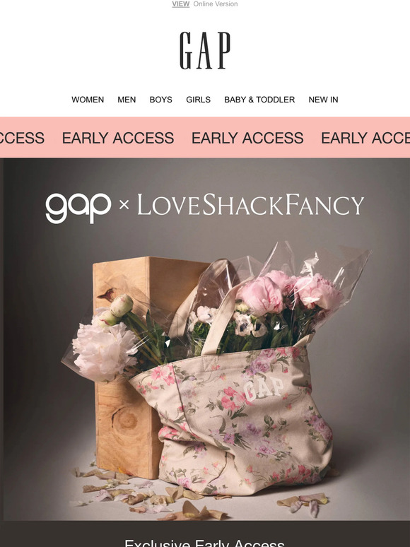 Gap x LoveShackFancy early access