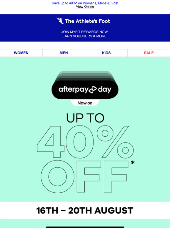 Afterpay Day Sale is live!