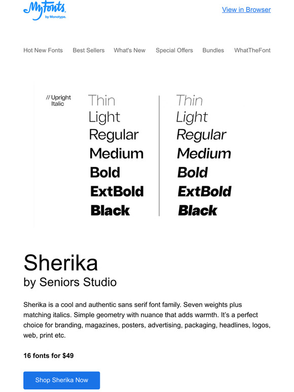 This week's trending fonts