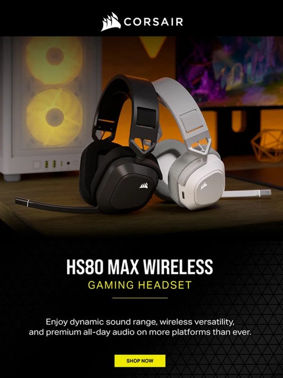 Introducing the HS80 MAX Wireless Gaming Headset