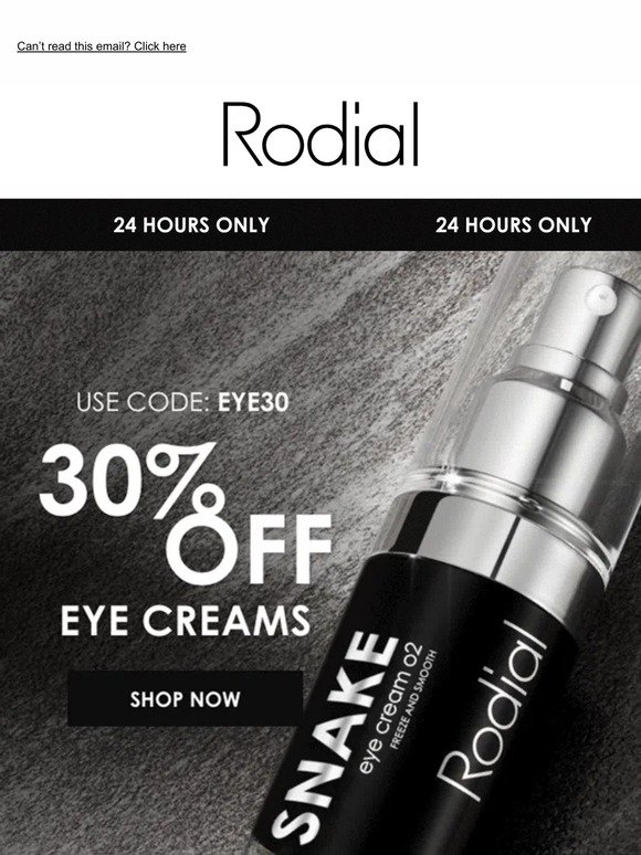 Pamper Yourself on National Relaxation Day with 30% Off Soothing Eye Creams!