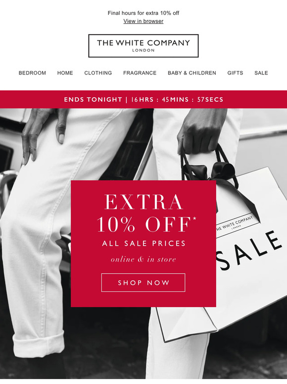 Last chance! Sale ends tonight