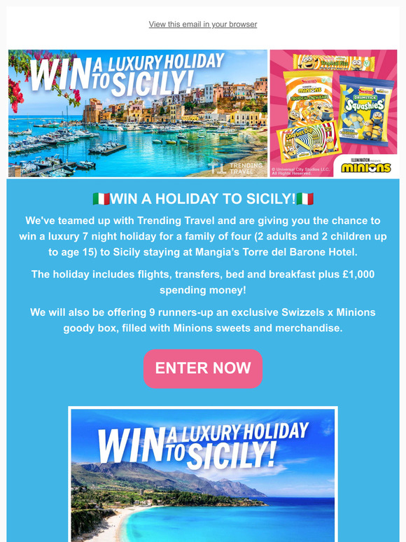 Holiday to Sicily up for grabs !🇮🇹