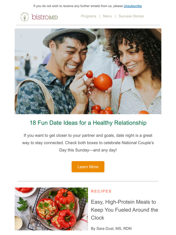 bistroMD 18 Healthy & Active Date Ideas for National Couple