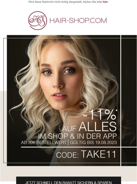 11% Rabatt auf alles 😍 JETZT EINLÖSEN