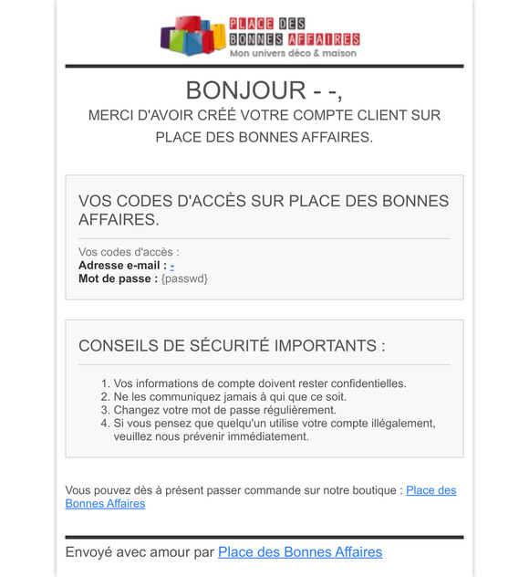 [Place des Bonnes Affaires] Bienvenue !