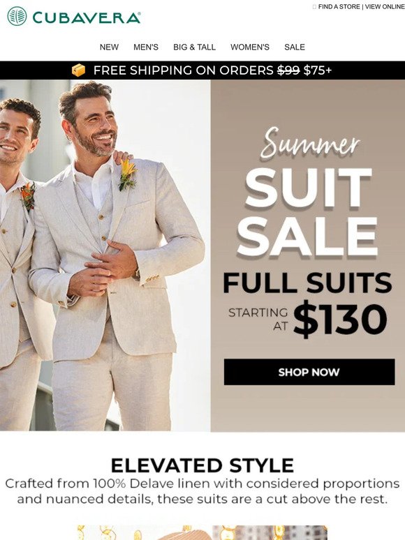 Full Suits From $130