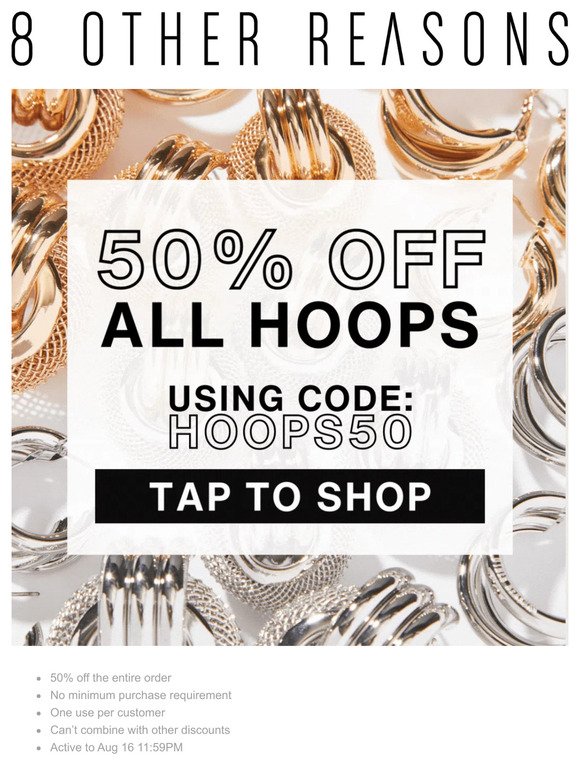 50% off 24 hours ONLY