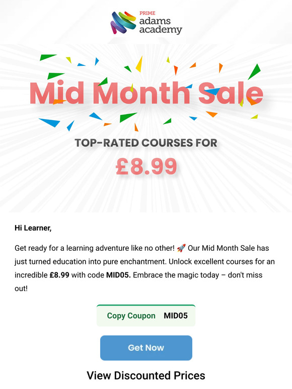 ⚡ Turbo Your Goals: Mid-Month Course Sale On!