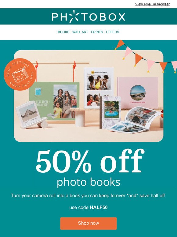 Book Festival is here - save 50% off 🎉