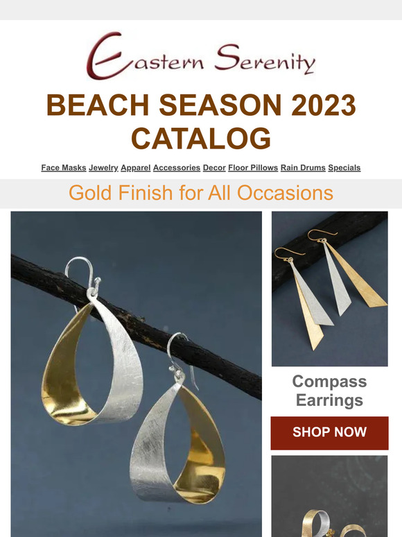 Eastern Serenity Outglow the summer with elegant gold finish Milled