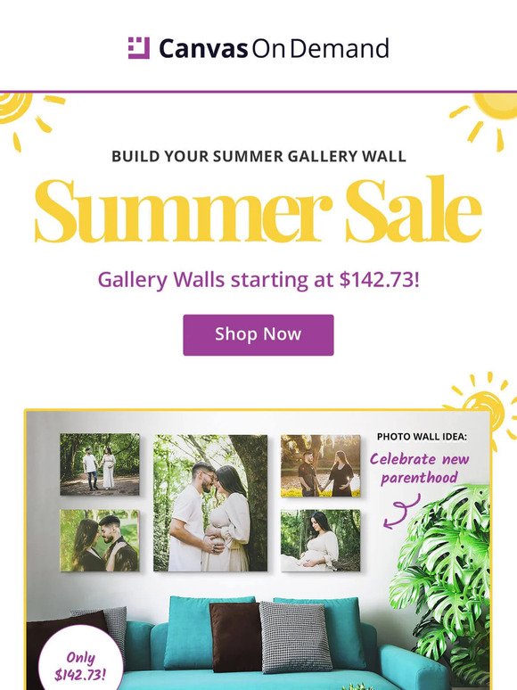 The Summer Sale is ON! ☀️ Gallery walls starting at $143! ☀️