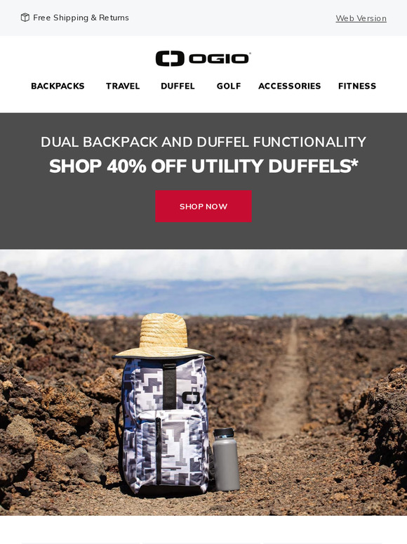 Save Big: 40% Off All Utility Duffels Starts Today!