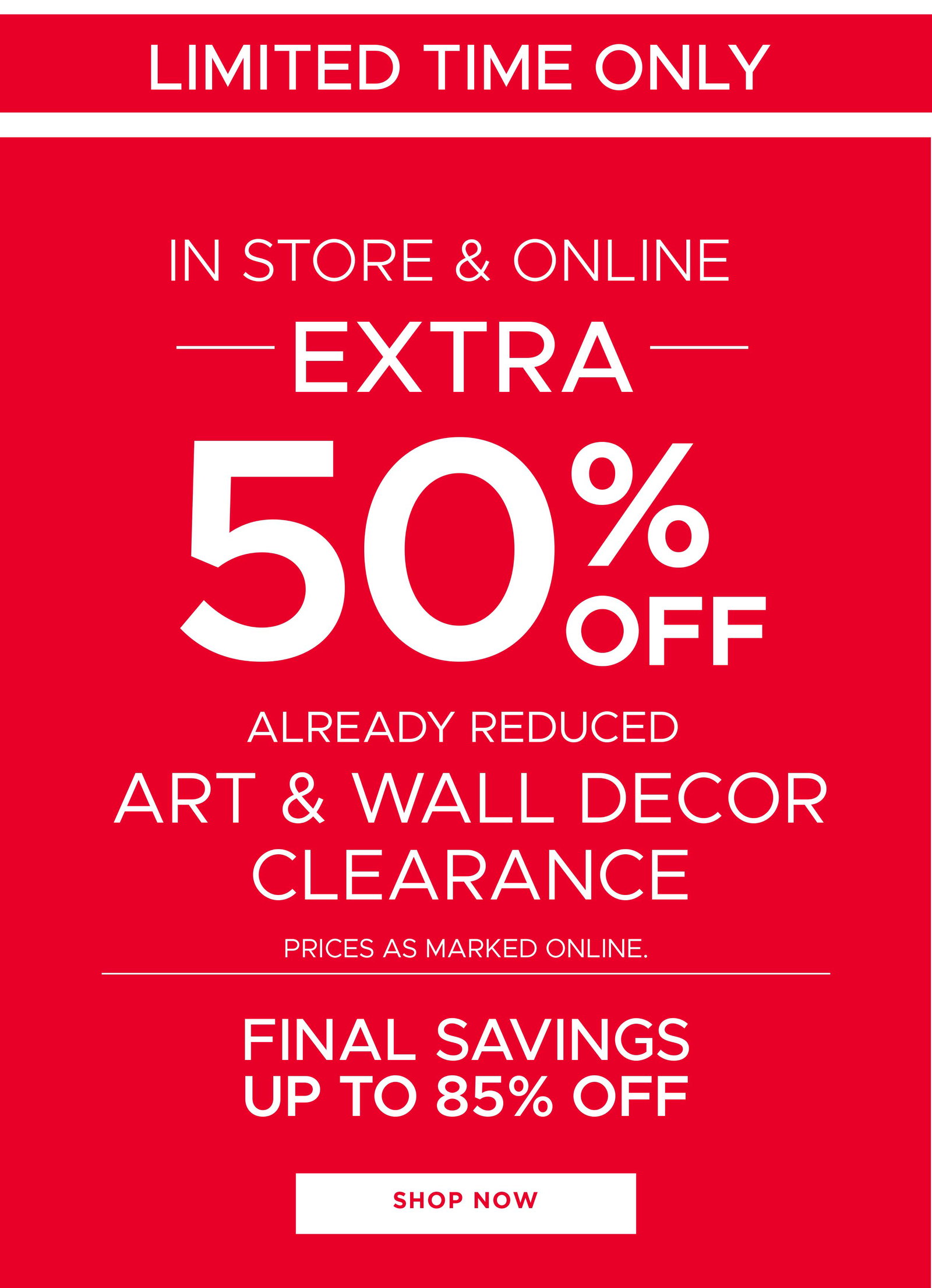 Art and Wall Clearance