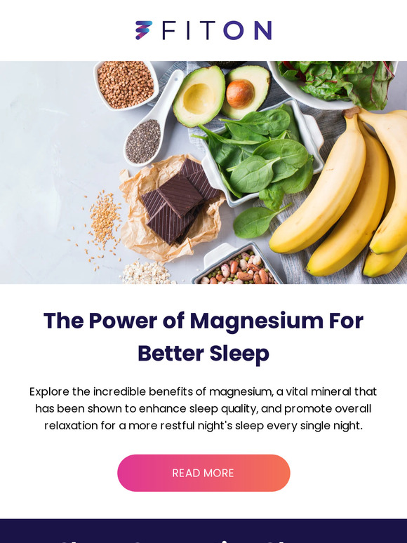 FitOn 😴 Is magnesium the secret to better sleep? Milled