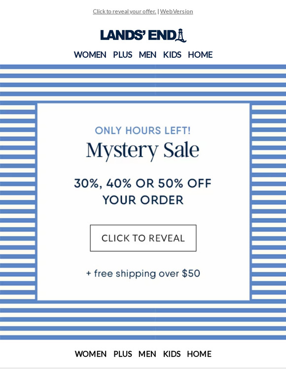 Only hours left of the Mystery Sale