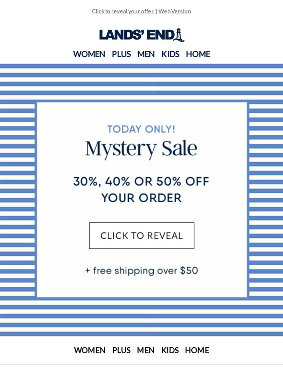 Mystery Sale, today only!