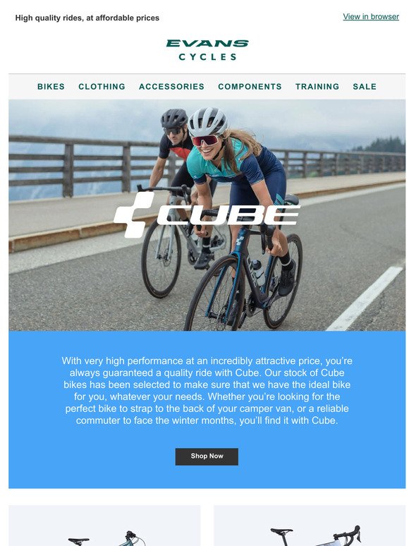 Up To 20% Off Cube Bikes 🧊