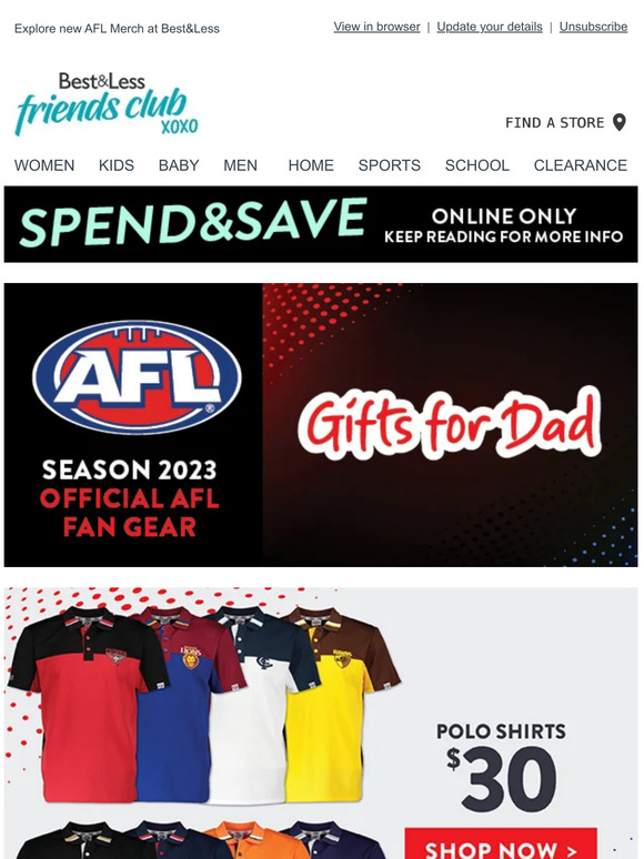 Best & Less Score the Perfect AFL Gifts for Dad! Milled