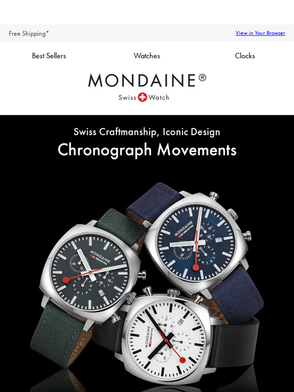 Be Elegant, Be Functional: Mondaine Chronographs