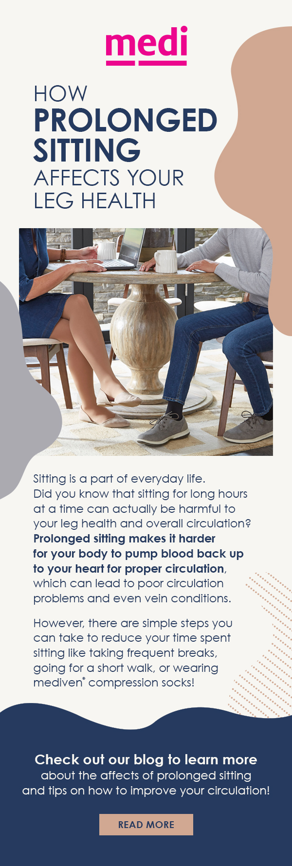 How Sitting Affects Your Leg Health Milled