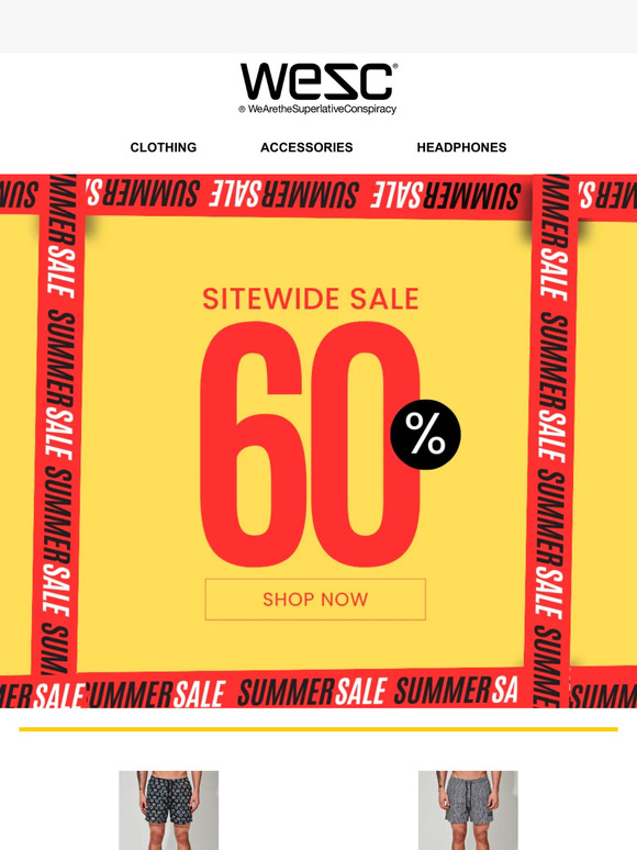 Surf the Wave - 60% off WeSC Swim Trunks 🌴 Hurry!