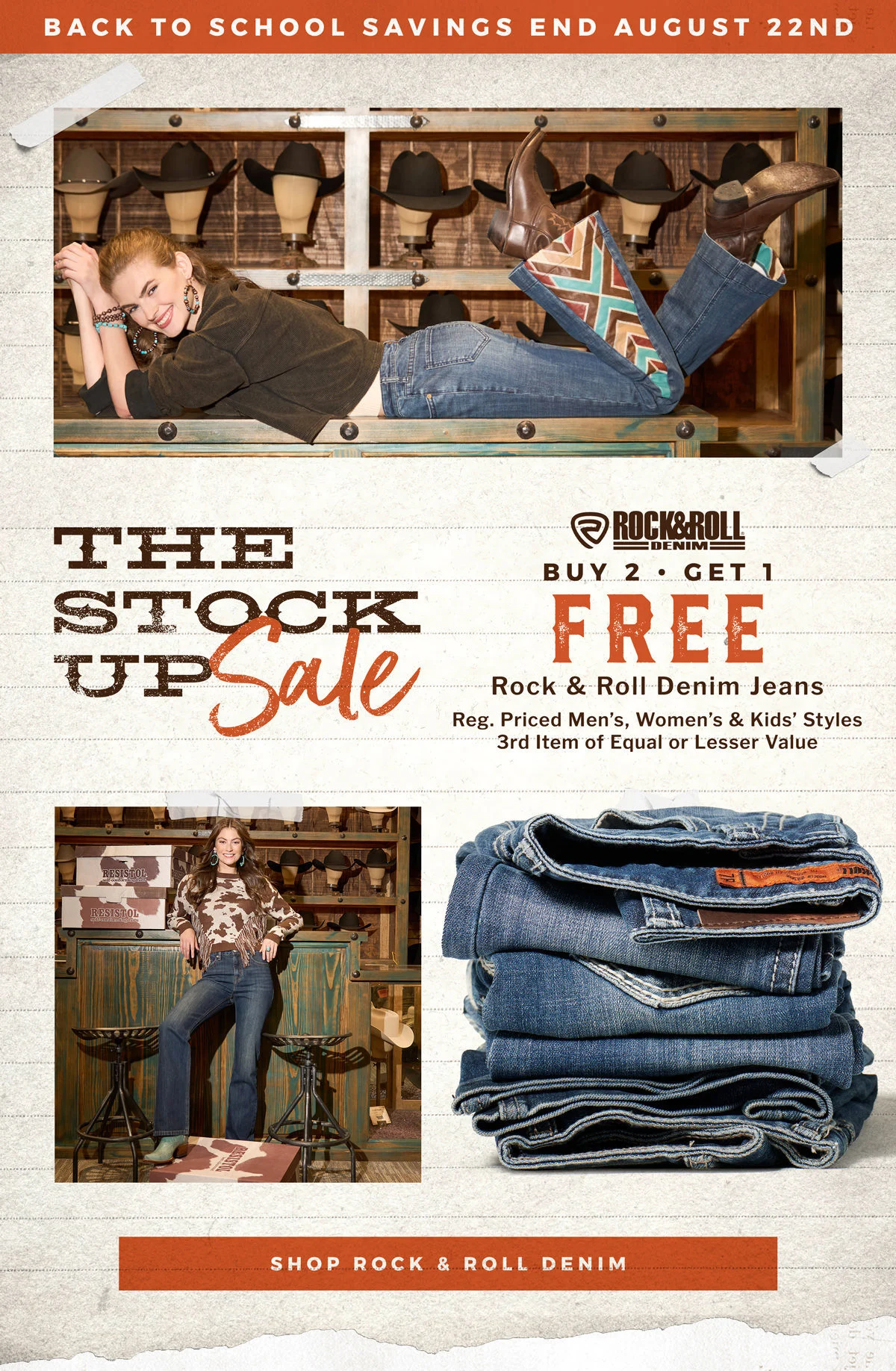 Cavender's rock and roll sales jeans