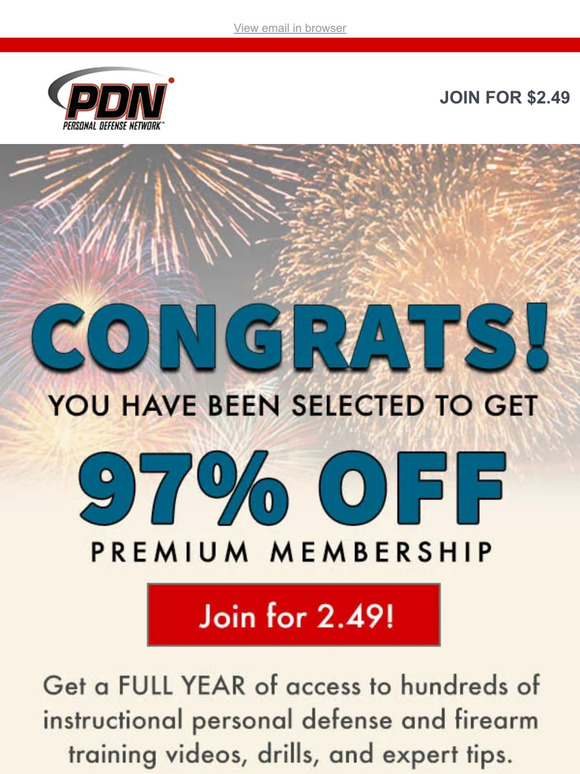 Personal Defense Network: CONGRATS! You’ve been chosen for Premium ...